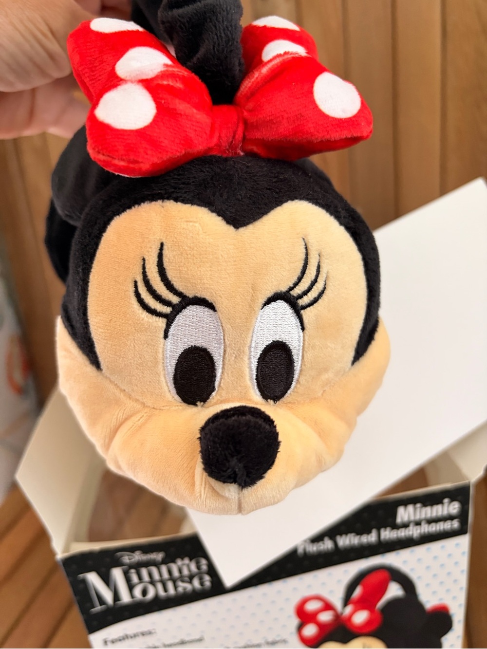 Disney Minnie Mouse Plush Wired Headphones - NIB - Picture 7 of 7